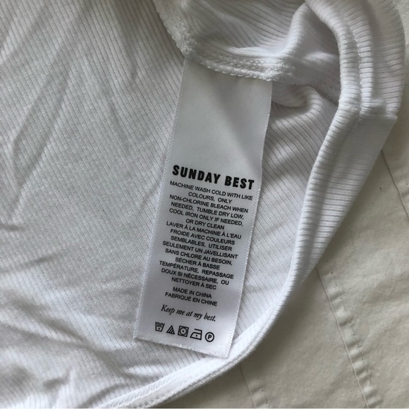 Brand new white Sunday Best Cassie T-Shirt - Picture 4 of 7